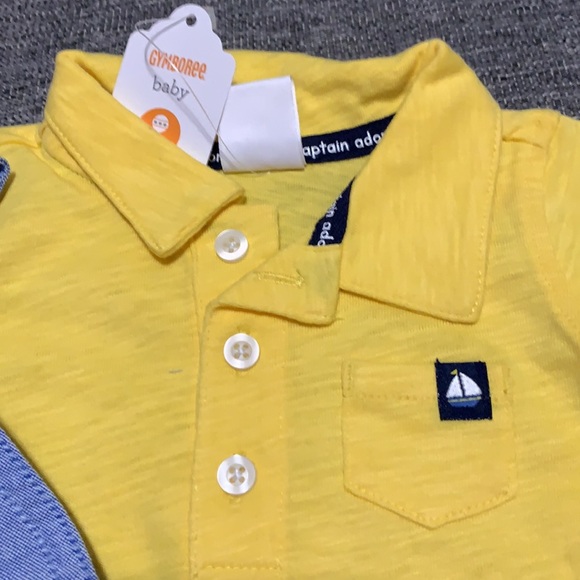 Gymboree 0-3 months set sailboat print - Picture 3 of 8